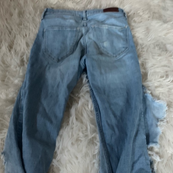 AUTHENTIC HOLLISTER Light wash distressed skinny jeans size 1R W25 L30 - Picture 9 of 11